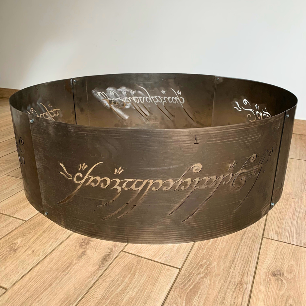 Mystical Fire Ring, Custom Heavy Duty Elvish Fire Ring, Backyard Fire Pit