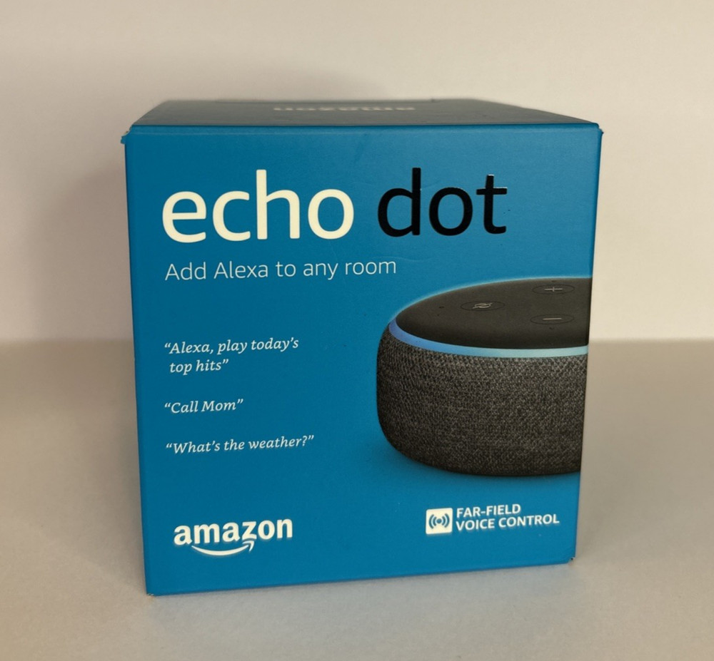 Amazon Echo Dot (3rd Gen) Smart Speaker Black/Charcoal Technology Smart Home