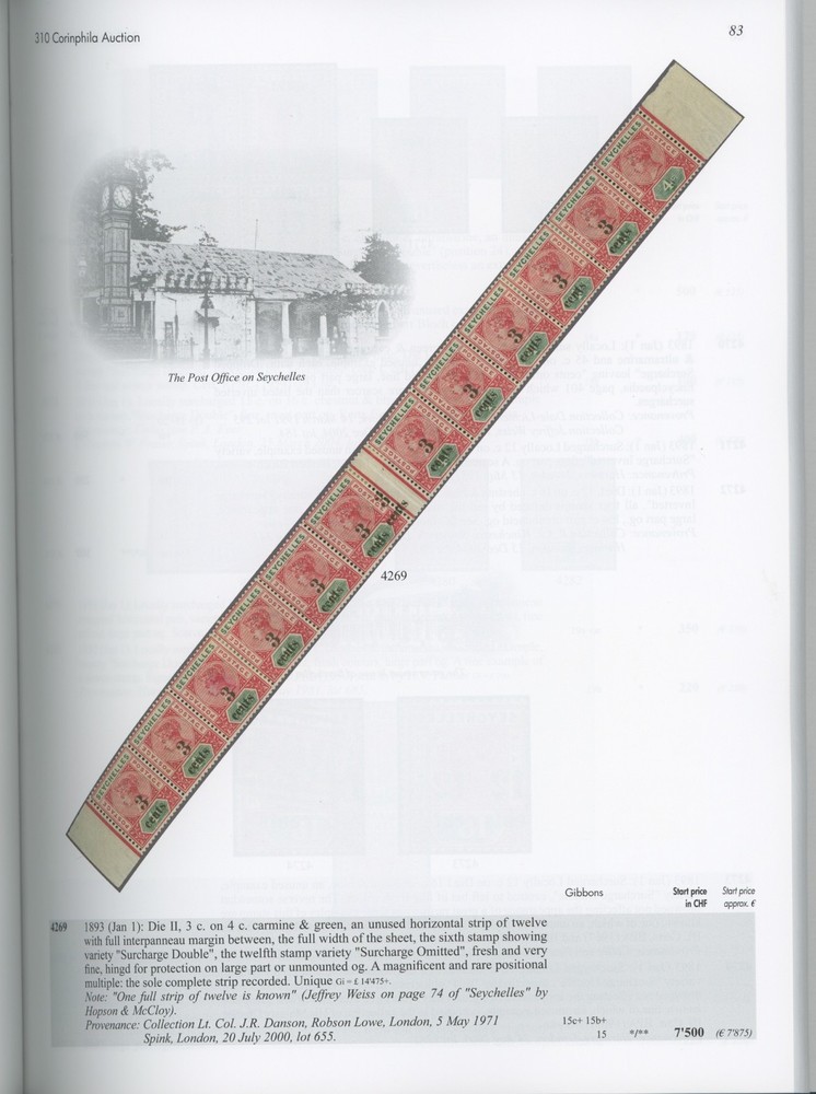 British Africa, St. Helena, Ascension, Specialized Auction Catalog Corinphila