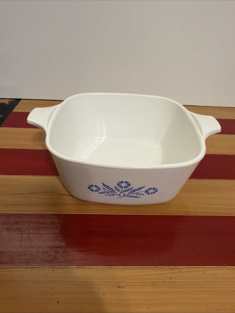 Corning Ware Blue Corn Flower Pan/Dish P-43-B 2 3/4C