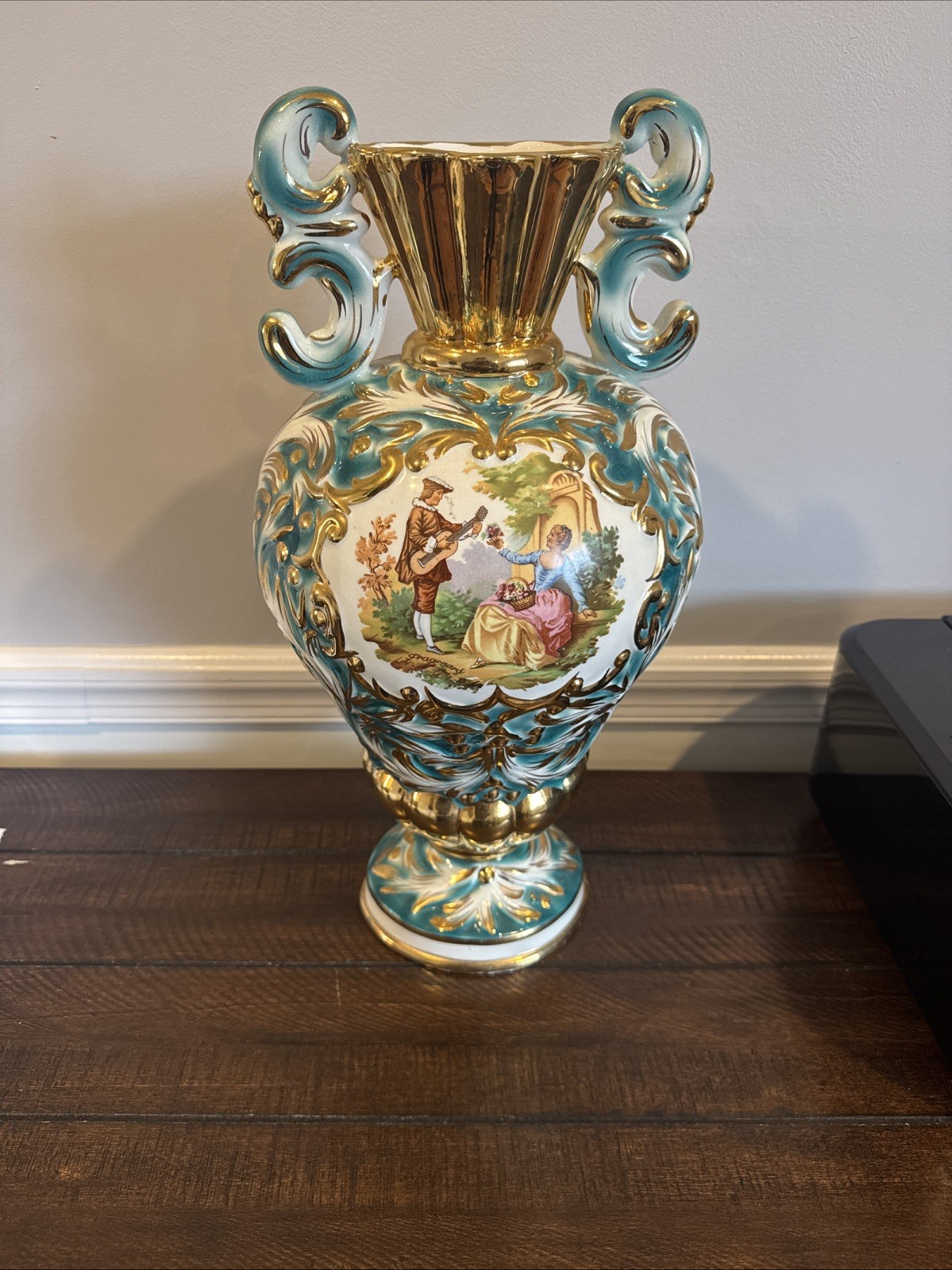 Antique Fragonard Courting Base