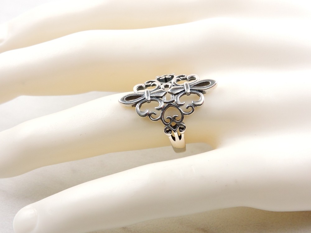 Sterling Silver Fleur-de-lis Ring - Free Gift Packaging