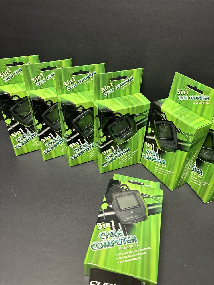 (10) Wired 12 Function Bike Cycling Computer Speedometer Tripmeter Odometer Time