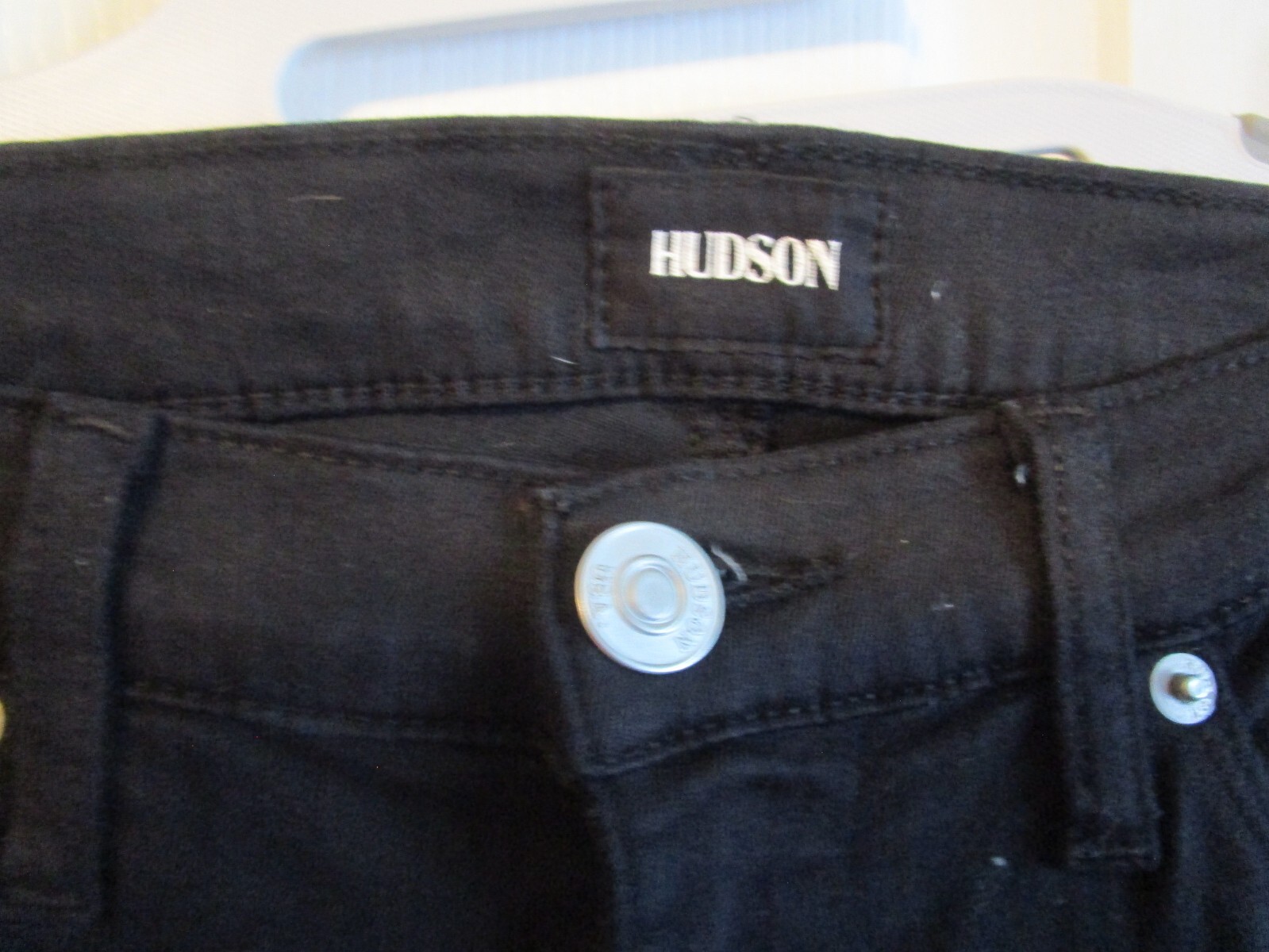 HUDSON Womens Krista Super Skinny Ankle Jeans Black Size 28 Mid Rise NWOT