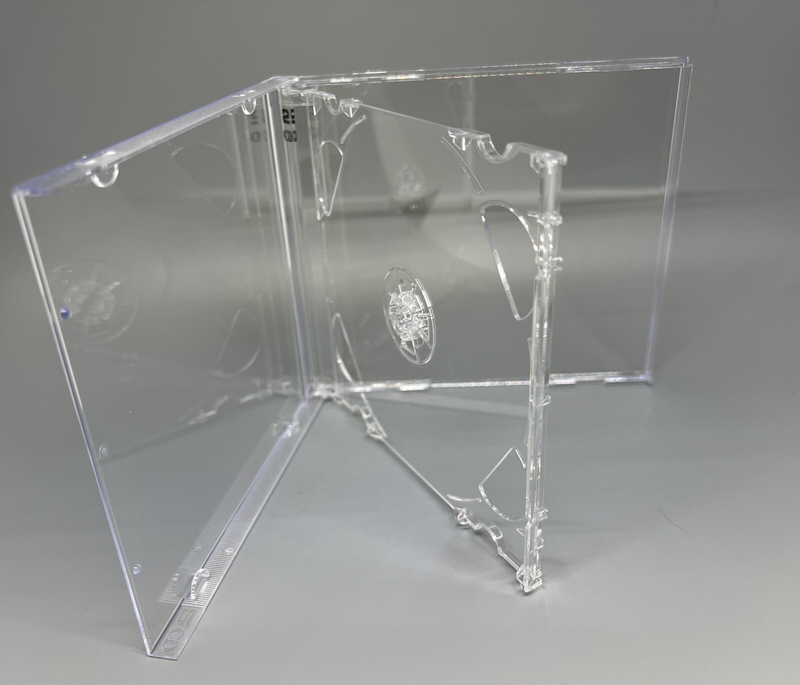 SALE! 3 PCS New Rare 10.4MM Double (2) CD Jewel Case, Clear Tray, PSC36-2CDPRINT