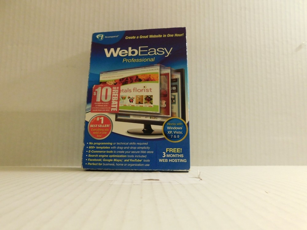 Avanquest WebEasy 8 Professional - Full Version for Windows