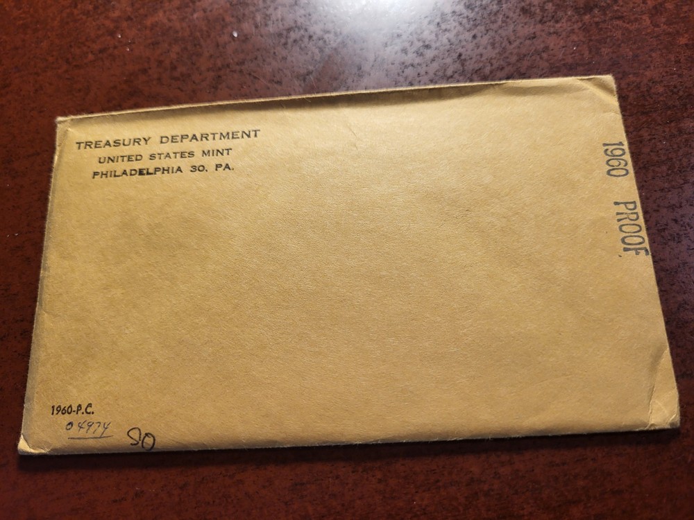 1960 Proof Set, Flat Pack, OGP Philadelphia inv04 u167