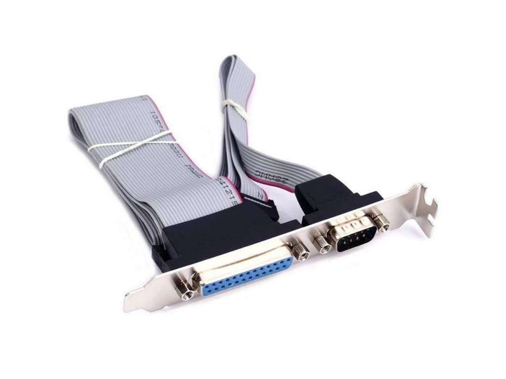 DB9 DB25 Serial Port Parallel Port on Bracket