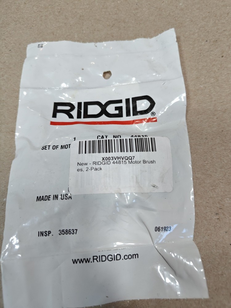 Ridgid 44815 Motor Brushes E1900X 2 Piece Set