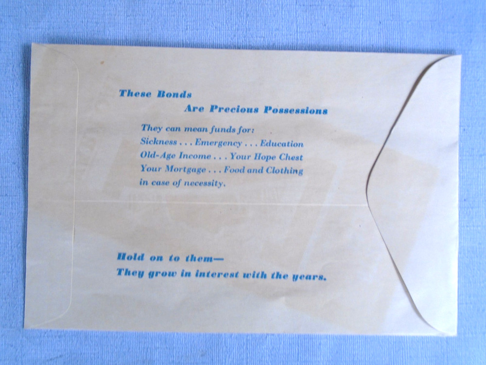 WWII War Bonds record envelope