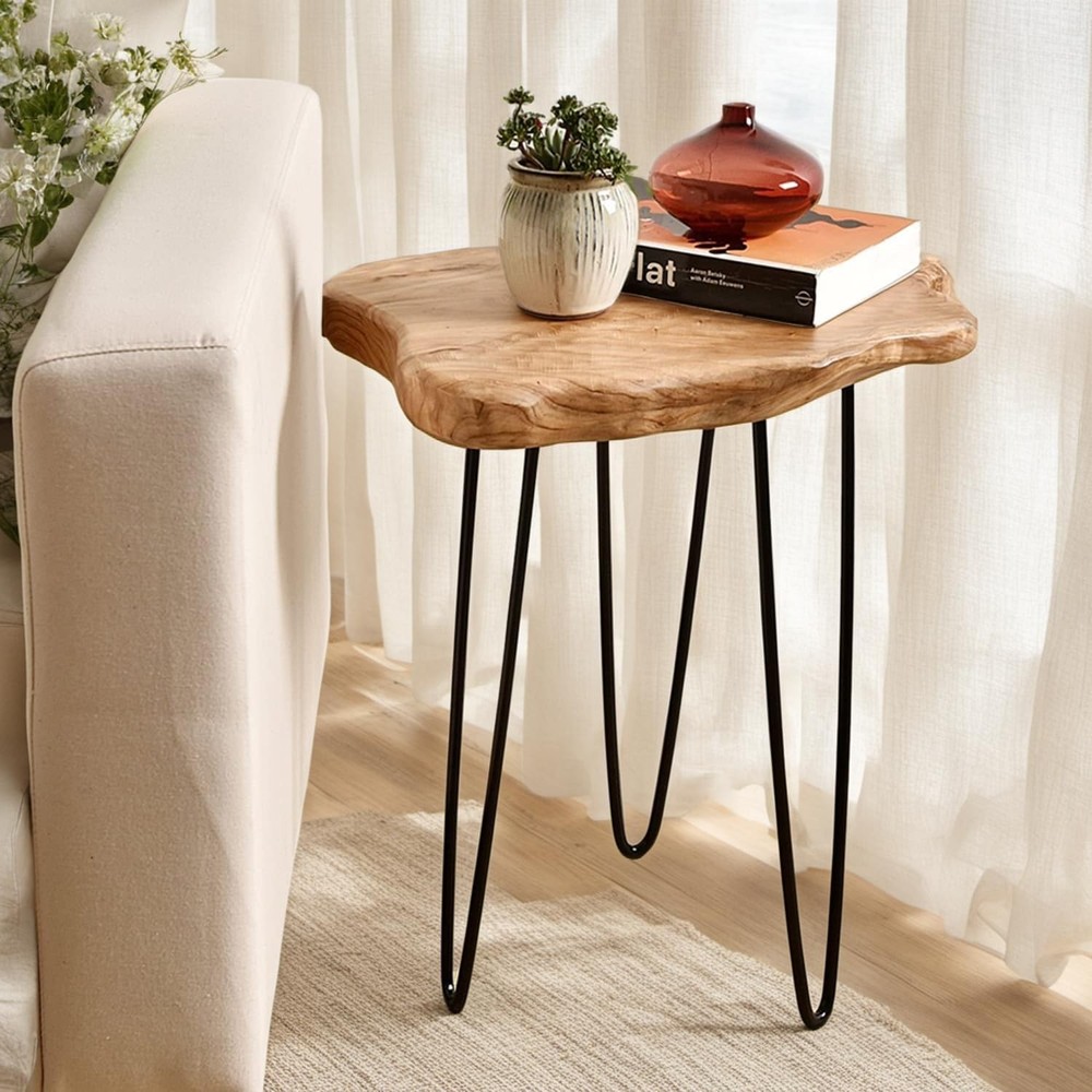 Live Ed  End Table, Unique Desk Side Table, L W H