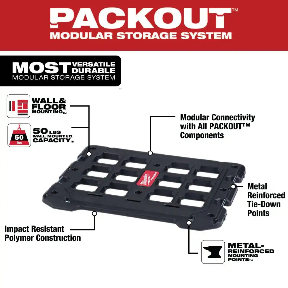 Milwaukee 48-22-8485 PACKOUT Mounting Plate Modular Storage System