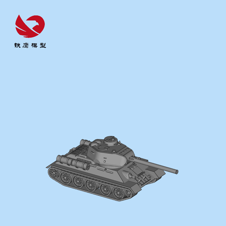 3D Printed 1/72/87/144 Soviet T34/85 Medium Tank Unpainted Model Kit 🔥