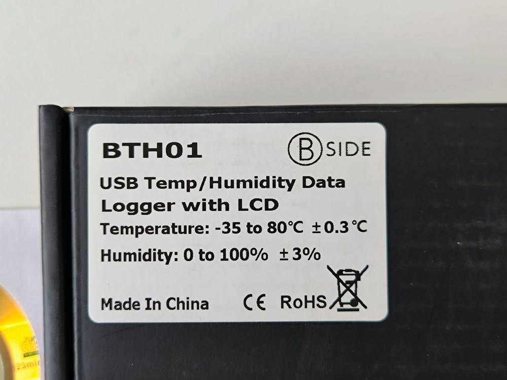 BSIDE BTH01 Digital USB Two-Channel Temperature Humidity Data Logger Recorder
