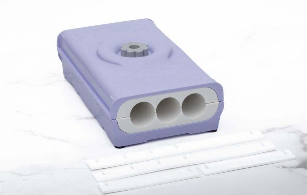 HCP Mini Easy Roller Cake Pop Maker Purple White Easy Clean Plastic