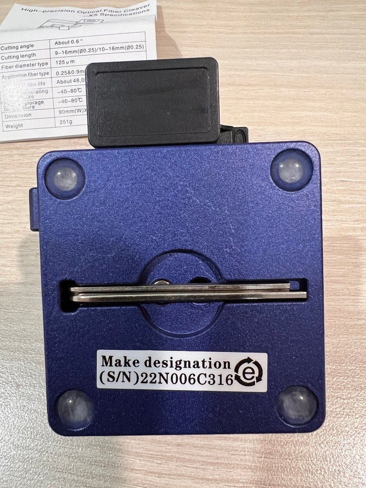 High-Precision Optical Fiber Cleaver X5 Specifications