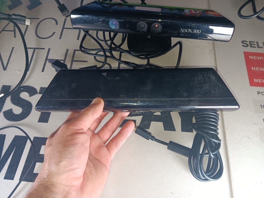 Microsoft XBOX 360 Original Kinect Sensor Bar Camera x 2-Untested-PARTS-READ ALL