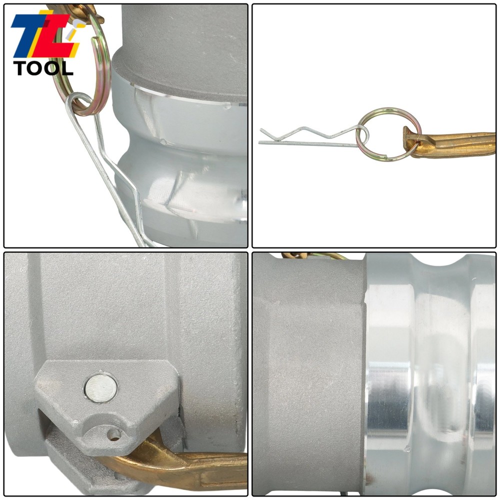 Type DA 4" to 3" Aluminum Camlock Reducing Coupling, Grooved