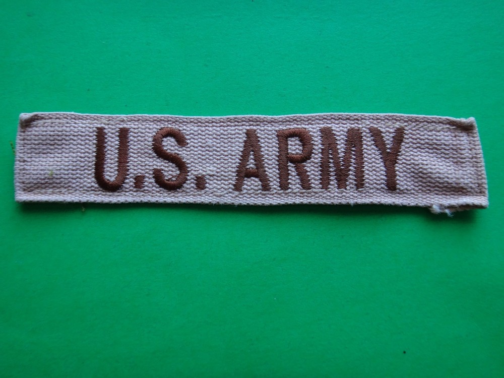 US ARMY Desert Tan Pocket Tape Patch
