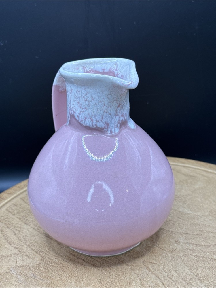 Pink Drip Glaze Ceramic Pitcher