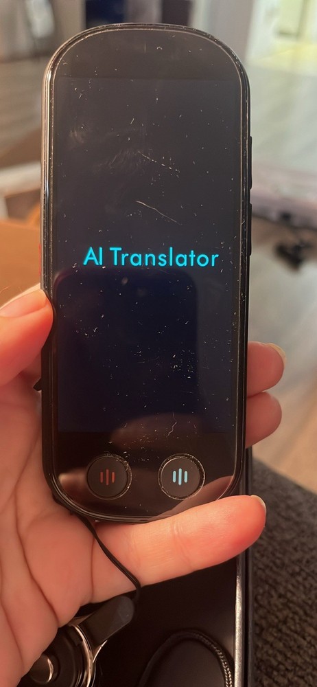 Portable AI Language Translator Device