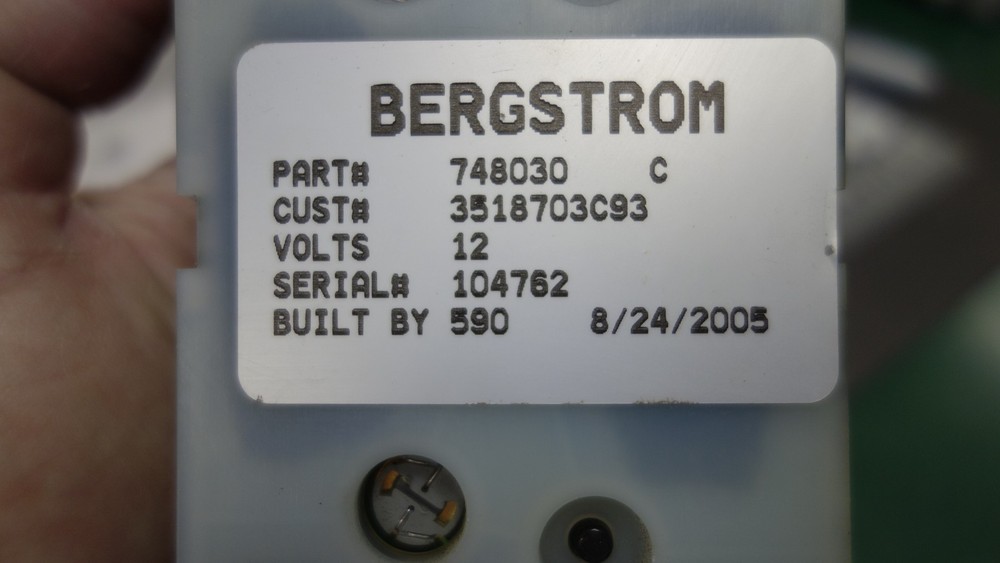2005 International Bergstrom HVAC Controls 748030