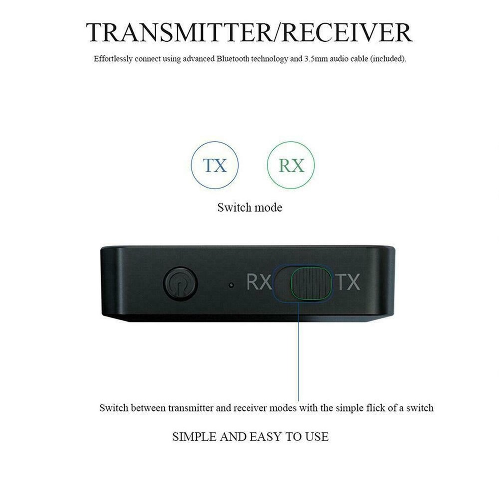 Mini Dual Mode Bluetooth 5.0 Transmitter&Receiver Adapter With 3.5mm Audio Cable