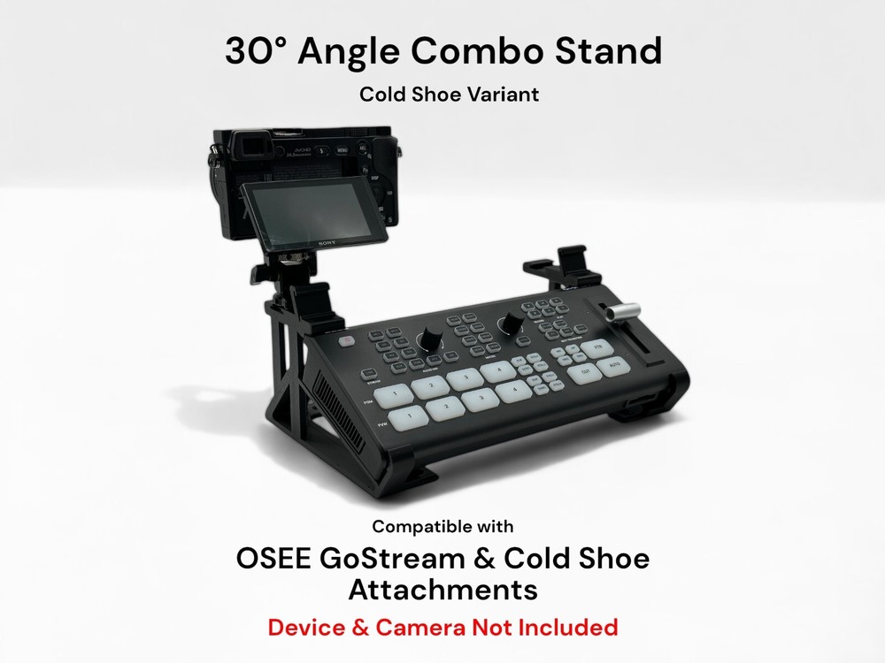 Combo Stand for Osee GoStream Deck and Multiple Cold Shoe Attachment Slots (6)