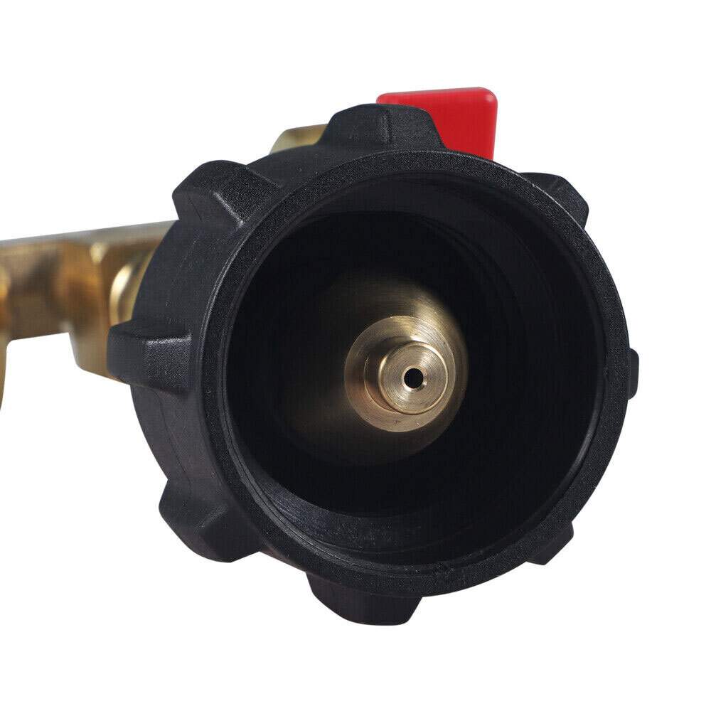 1Lb To 20Lb Tank Control Valve US Propane Refill Adapter With Gauge And ON-Off