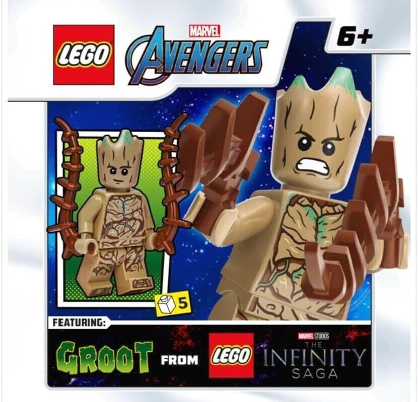 LEGO Superheroes: Groot Minifigure with Extended Arms