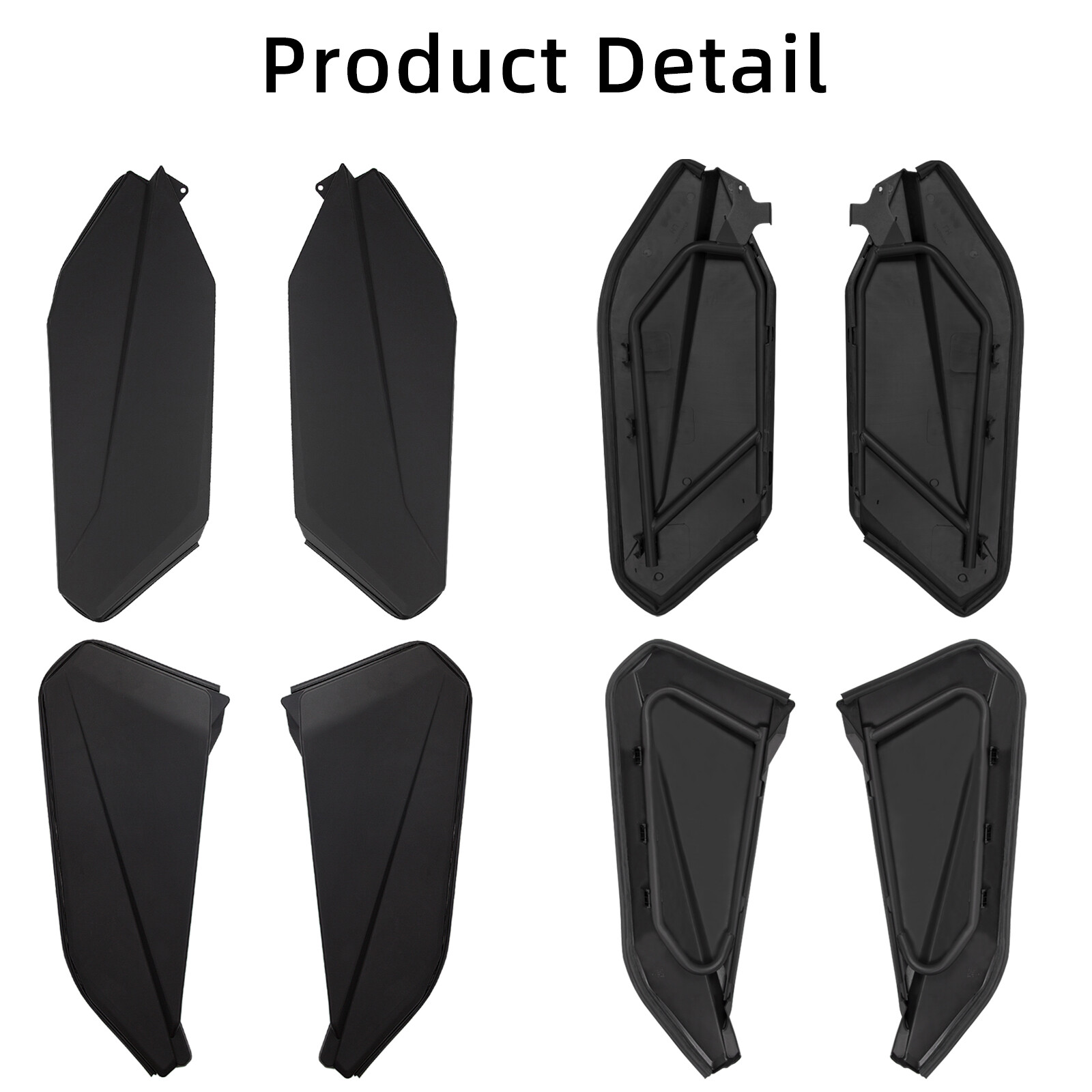 Front & Rear Lower Door Panels Inserts Kit For 2017-2024 Can Am Maverick X3 Max