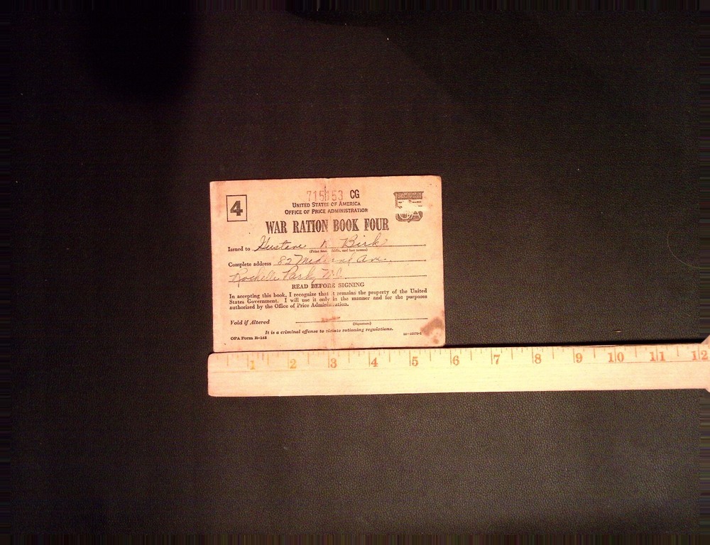 War Ration Book Four