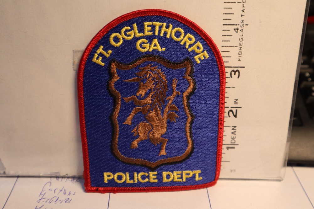 police patch   FT OGLETHORPE POLICE GEORGIA
