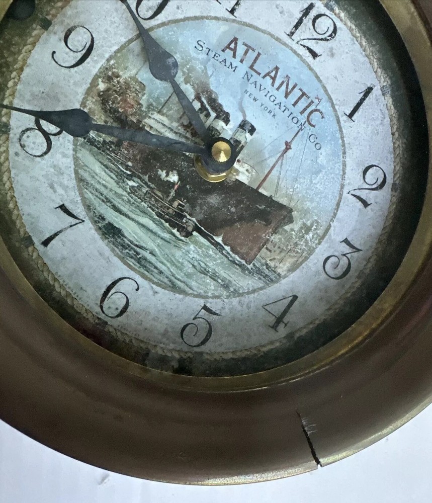 Atlantic Steam Navigation Co. NY Nautical Clock Timeworks, Berkeley, CA