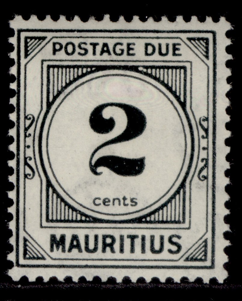 MAURITIUS GV SG D1, 2c black, M MINT.