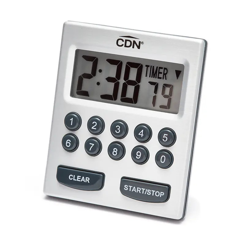 CDN TM30 Stainless Steel Direct Entry Double Alarm Timer