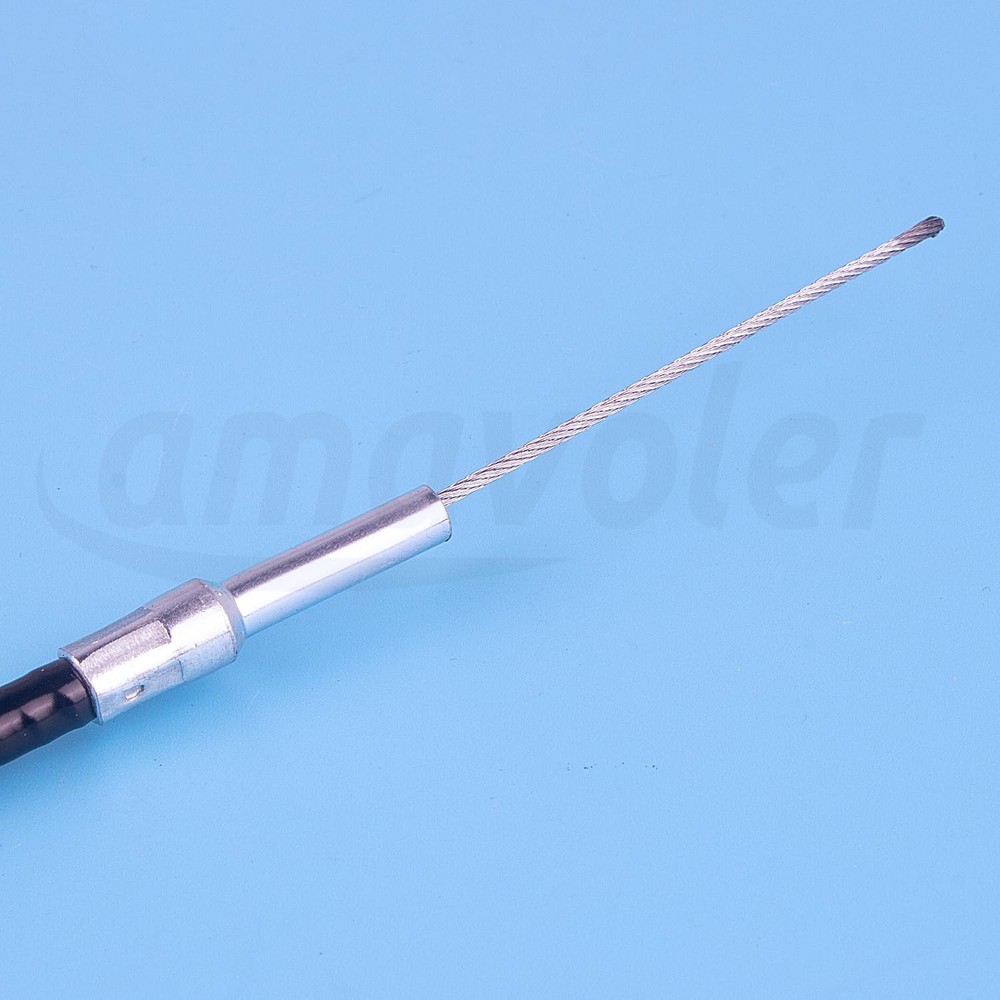 amavoler 90" Long Throttle Cable 8173 with 82" Casing Replacement for Black