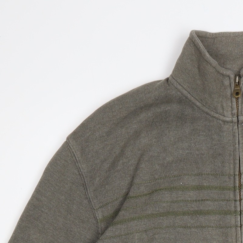 Next Men's Grey Track Jacket Large Full Zip Cotton Blend