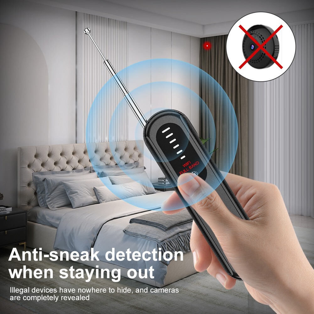 Hidden camera detector, portable wireless camera detector No wireless signal