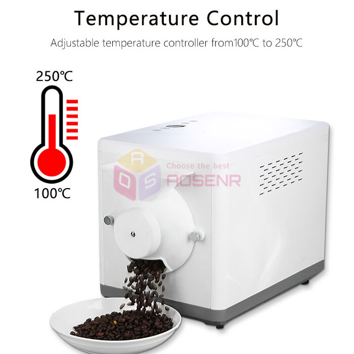 Electric Coffee Bean Roasting Machine Automatic Grains Baking Roaster Machine