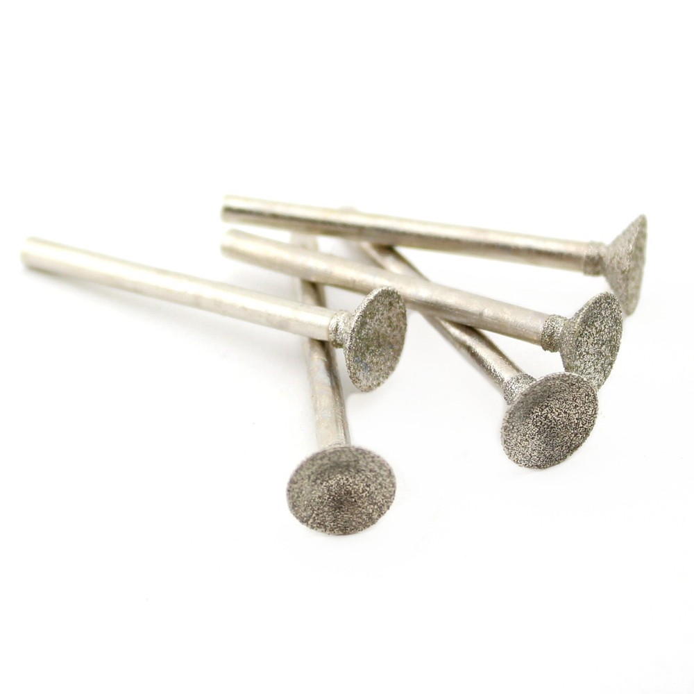 10Pcs Diamond Grinding Bits 10-16mm SPHERICAL CONCAVE Head Lapidary Tools Stone
