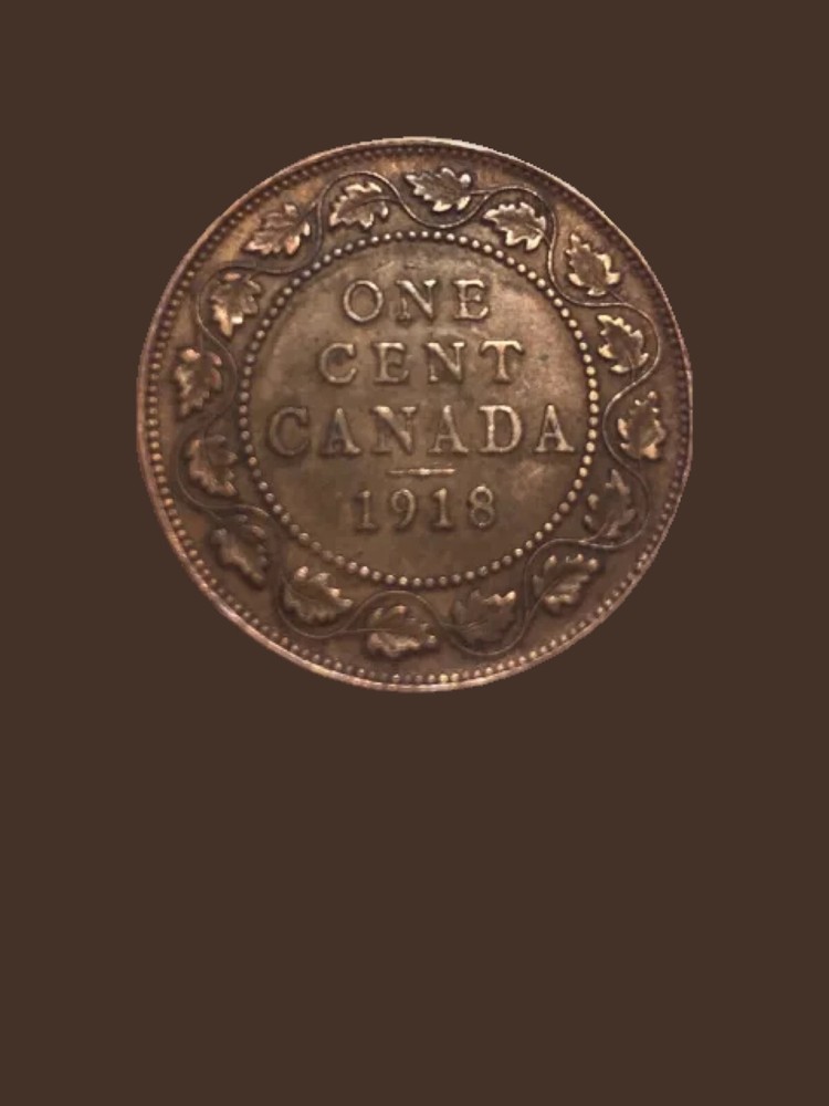 1918 Canada Large One Cent Bronze Coin - XF (Extra Fine)