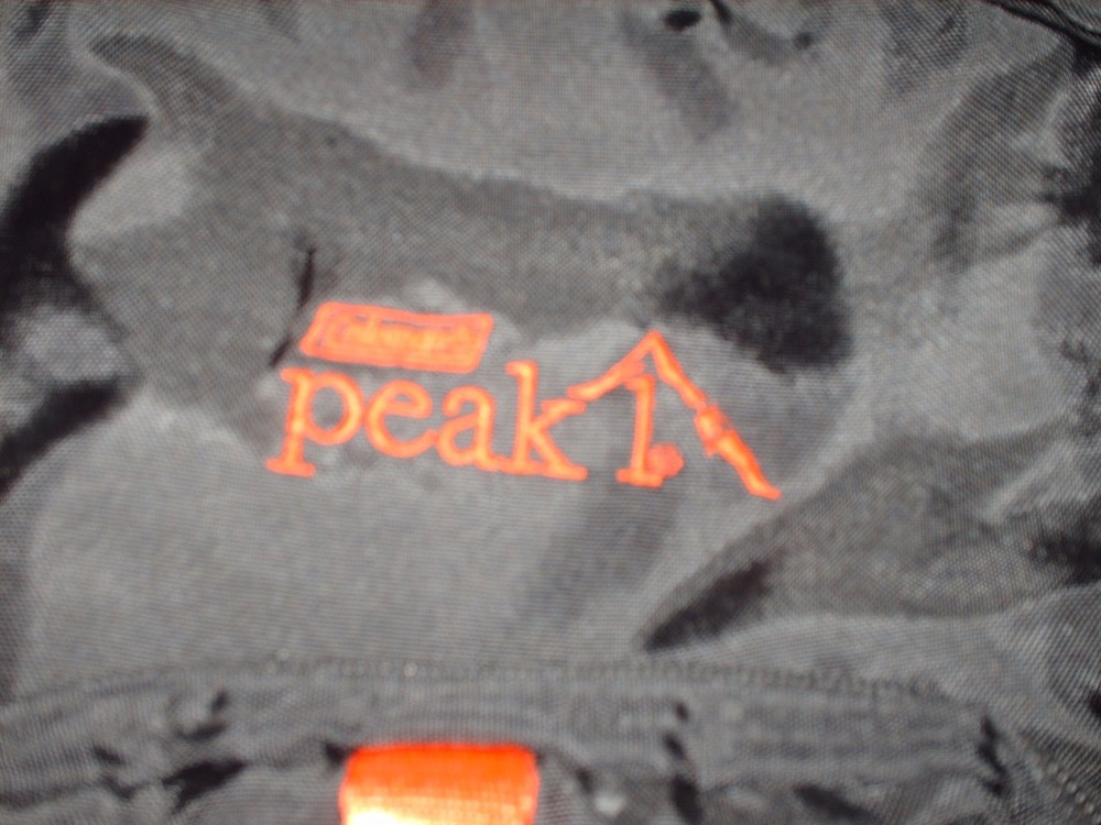 Coleman Peak 1 Backpack Black & Red Outdoors Camping Hiking