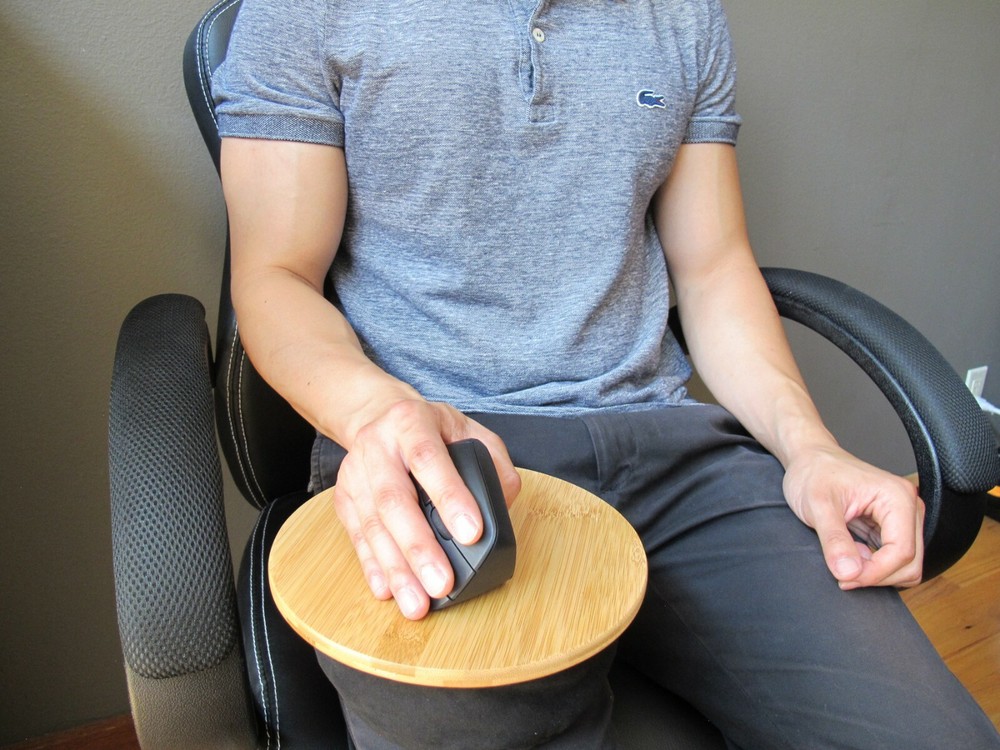 MOJO Beanbag Bamboo Mousepad - Ergonomic Comfortable Mousepad for Use Anywhere