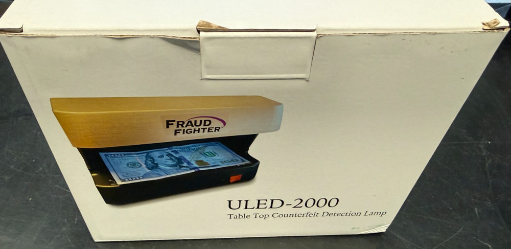 Fraud Fighter ULED-2000 table top counterfeit detection lamp new