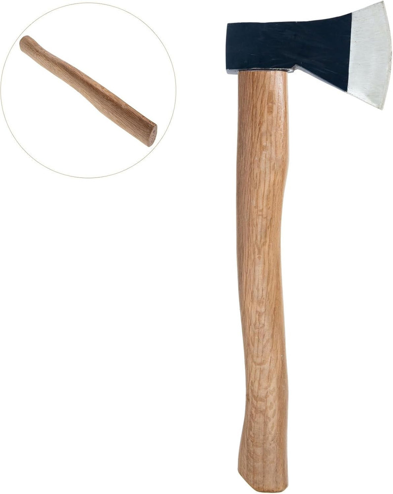 15-Inch Solid Wood Axe Handle Replacement for Hand Axe Outdoor Use Durable Strai