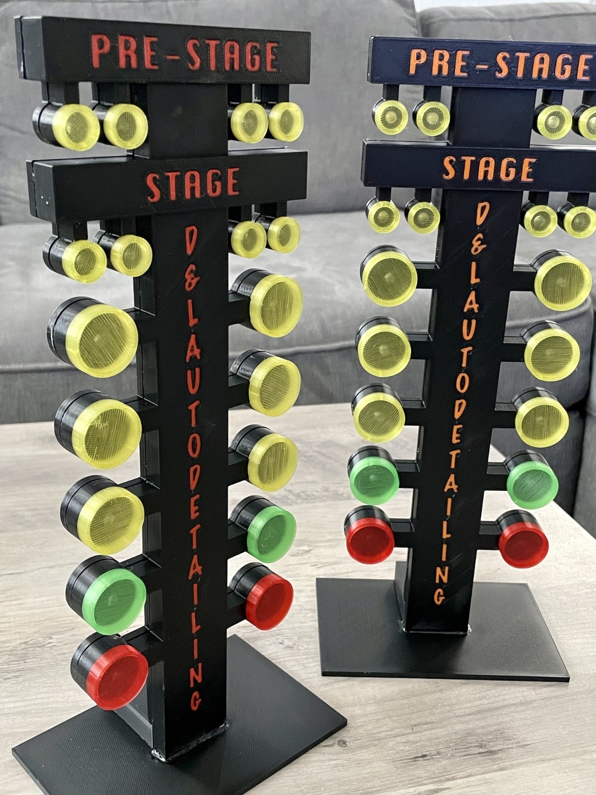 Drag Race Tree Lights - Christmas Tree Desktop Display with LED lights