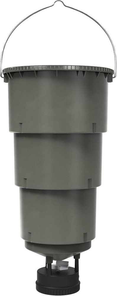 Hanging Deer Feeder 30lb with Collapsible Bucket & Bluetooth Timer