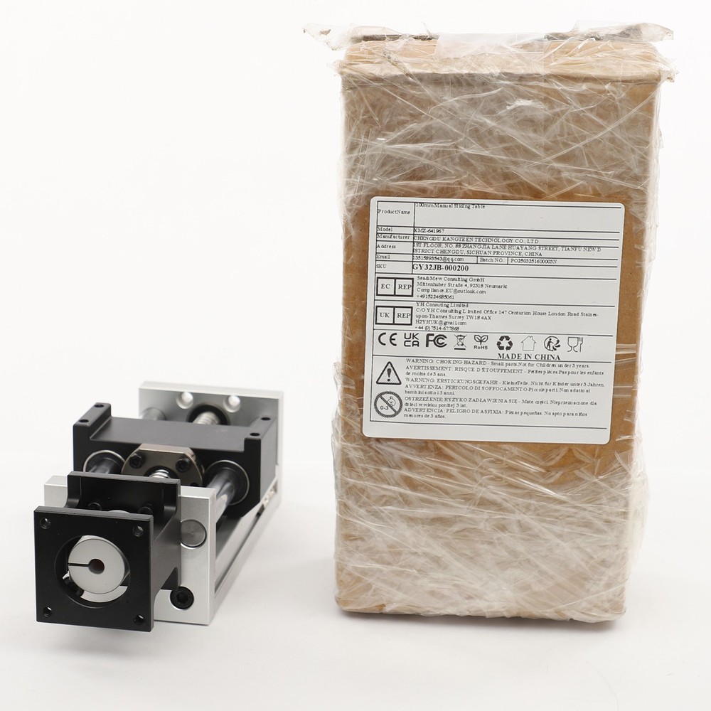 3.94in Sliding Table Linear Rail Guide 100mm Electric Linear Guide Slide Table
