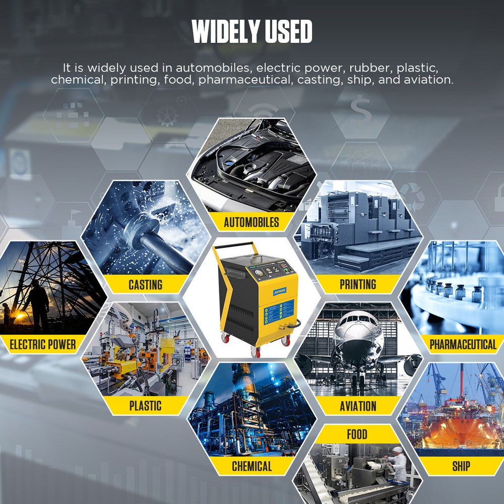 AUTOOL HTS708 CO2 Dry Ice Blaster Blasting Cleaning Machine Adjustable Pressure